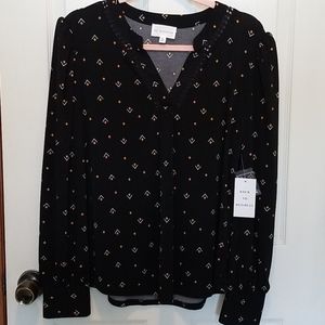 Super cute dressy long-sleeve top